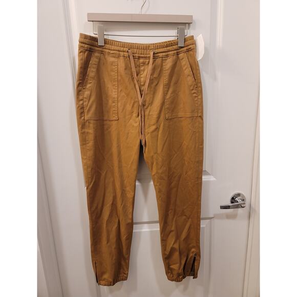 Joe's Brown Jogger Pants with Ankle Zippers - Picture 2 of 9